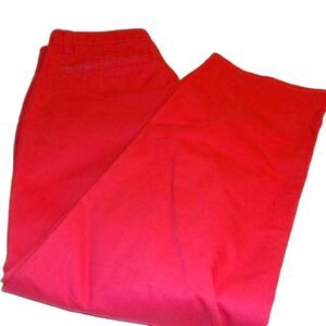 Bonobos Red Twill Pants Straight Fit Sz. 32 Inseam 29 Washed Chino
